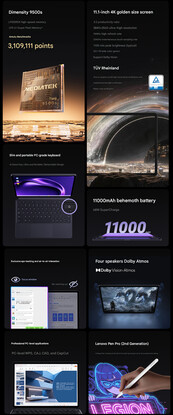 Highlights des neuen Legion Y900 11 Gaming-Tablets