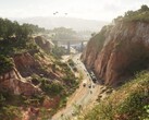 Bild aus GTA 6, das Landschaften und eine Brücke zeigt. (Bildquelle: Rockstar Games)