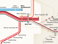Netzspinne des ÖBB-Netzes. (Bild: Lars' Transport Maps)