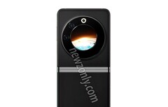 Das Tecno Phantom V Flip besitzt ein rundes Zweitdisplay auf der Außenseite. (Bild: Newzonly)