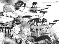 Offizielles Artwork aus Resident Evil: Death Island Vol. 1.