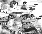 Offizielles Artwork aus Resident Evil: Death Island Vol. 1.