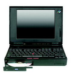Mit dem ThinkPad 755CD hielt erstmals ein optisches Laufwerk Einzug