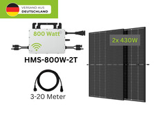 Deal: Balkonkraftwerk bifazial Trina Solar Wechselrichter Hoymiles Fox Ess
