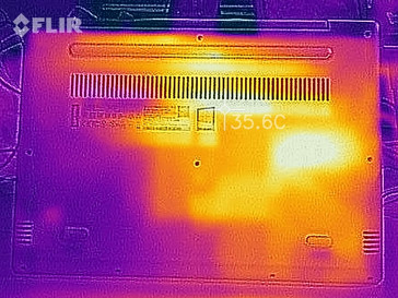 Wärmebild unter Last - Unterseite