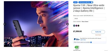 Nicht verfügbar bei Sony UK