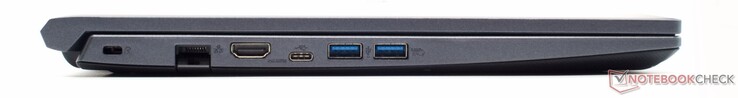 Kensington-Lock-Slot, Gigabit-LAN, HDMI, USB 3.2 Gen 1 Typ-C, 2x USB 3.2 Gen 1 Typ-A