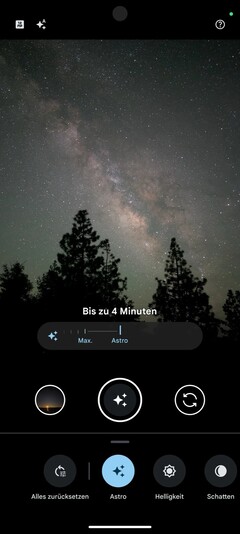 Der Nachtmodus der Kamera erhält neue Astrofotografie-Features.