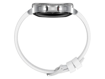 Die Galaxy Watch4 Classic 42mm von der Seite in weiß (Bild: Winfuture)