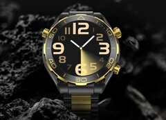Die Hero 4 ist eine günstige Smartwatch im Gold-Design von Kallme. (Bild: Kallme)