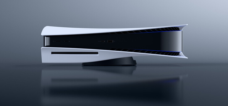 Offiziell muss die Sony PlayStation 5 so hingelegt werden, wenn man sie nicht aufrecht hinstellen möchte. (Bild: Sony)
