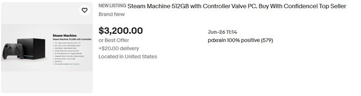 Steam Machine auf eBay US