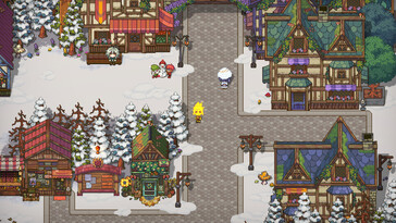 Wie in Stardew Valley, gibt es in Sun Haven auch unterschiedliche Jahreszeiten. (Im Bild: Ein Screenshot aus Sun Haven.)