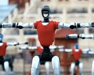 Unitree-Roboter bei einer choreografierten Vorführung.