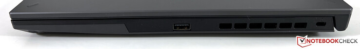 Rechts: USB-A 3.2 Gen.1 (5 GBit/s), Kensington Security Steckplatz