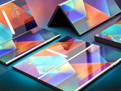 Samsung Dual-Screen Smartphone: Bilder des Klapp-Handys mit Magnet-Displays.