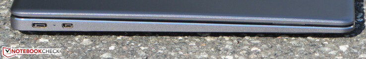 Linke Seite: USB 3.2 Gen 1 (Typ-C), Micro HDMI
