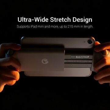 Der GameSir G8 Plus MFi ist groß genug, um sogar ein iPad mini aufzunehmen. (Bildquelle: GameSir)