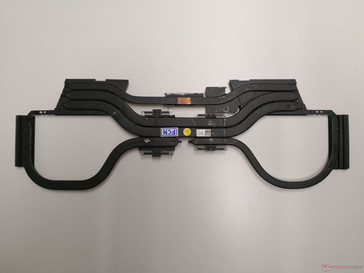 Das Kühlsystem besteht aus fünf symmetrisch angeordneten Heatpipes