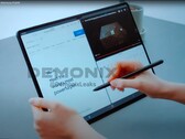 Das erste Hands-On-Video mit dem riesigen Samsung Galaxy Tab S8 Ultra leakt noch vor dem Galaxy Unpacked Launchevent. (Bild: DemonixLeaks)