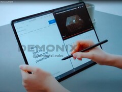 Das erste Hands-On-Video mit dem riesigen Samsung Galaxy Tab S8 Ultra leakt noch vor dem Galaxy Unpacked Launchevent. (Bild: DemonixLeaks)