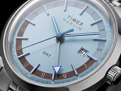 Das Zifferblatt der Timex Marlin GMT TW2Y84100