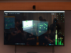 Atmos-Objekte auf einem Kontrollmonitor. (Foto: Andreas Sebayang/Notebookcheck.com)