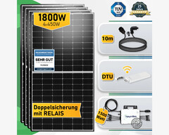 Photovoltaik-Anlage mit großen Solarmodulen für Freiflächen