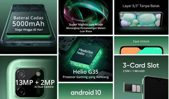 Ein Teil der Spezifikationen des neuen Realme C11. (Quelle: Lazada/Realme)