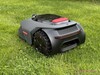 Rückseite des Mähroboters