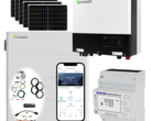Solaranlage mit Growatt-Speicher, Hybrid-Wechselrichter und 16 Solarmodulen