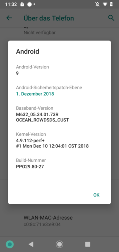 Android 9 Pie Moto G7 Power