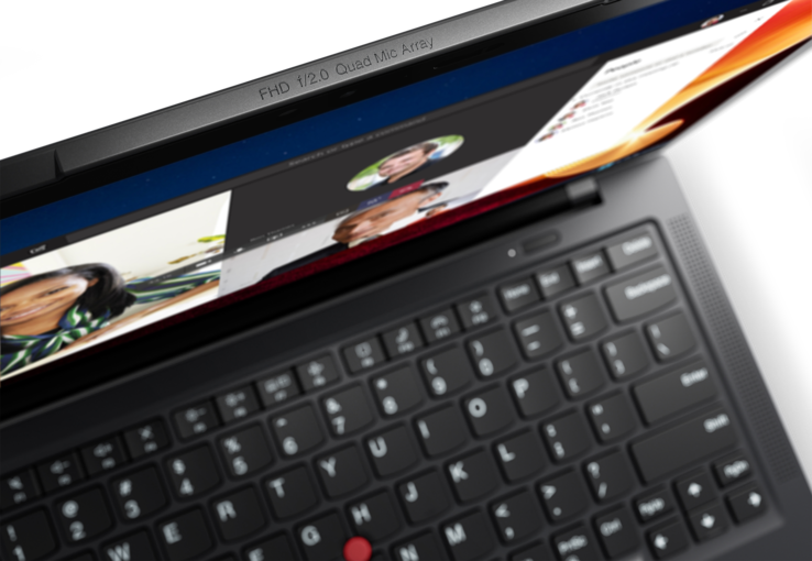Lenovo ThinkPad X1 Carbon Gen 10: Kamera-Ausbuchtung am Displayrahmen
