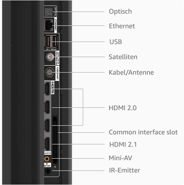 Ein Tuner ist vorhandne, eine CI-Karte nutzbar (Bildquelle: Amazon)