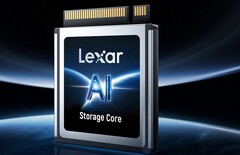Die AI Storage Core sieht aus wie eine M.2-Karte in einem Gehäuse. (Bildquelle: Lexar)