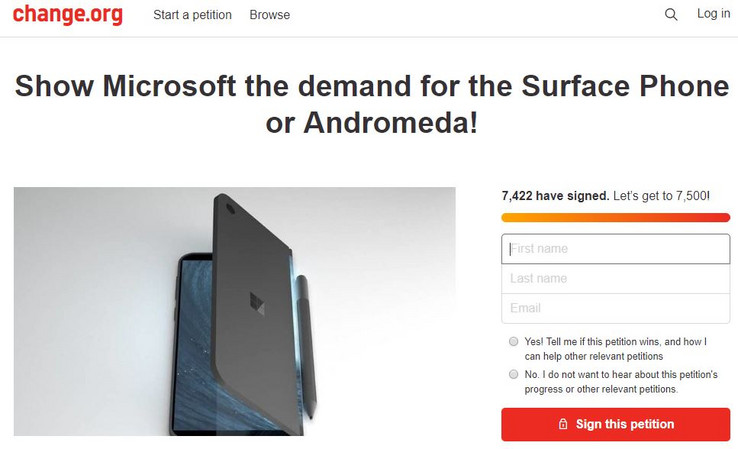 Fans wollen das Andromeda-Projekt von Microsoft nicht sterben sehen.
