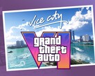 GTA 6 mit einem Vice City Banner und Logo (Bildquelle: Rockstar Games, editiert)
