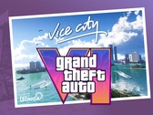 GTA 6 mit einem Vice City Banner und Logo (Bildquelle: Rockstar Games, editiert)