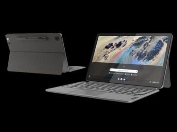 Das IdeaPad Duet 3 Chromebook von hinten und vorne (Bild: Lenovo)