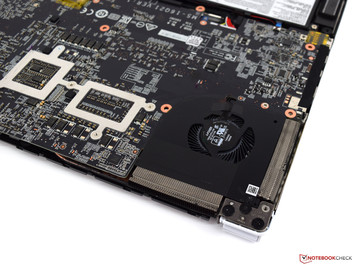 Die Kühleinheit besteht insgesamt aus drei Lüftern