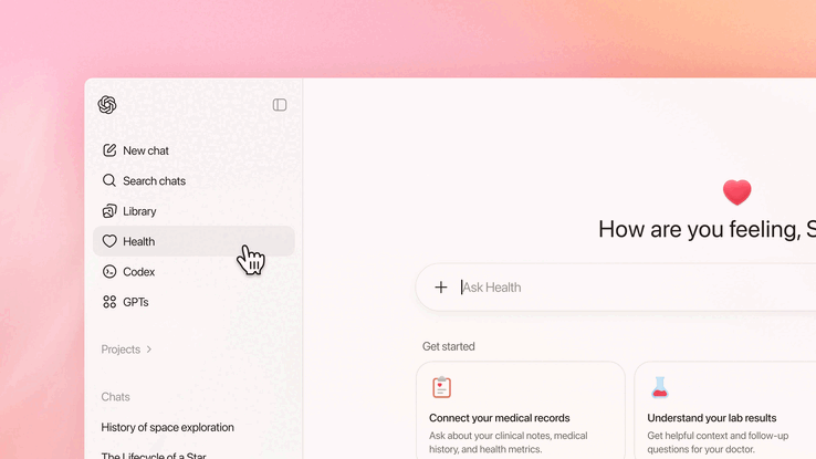 OpenAI sagt, dass Konversationen innerhalb von ChatGPT Health nicht für das Training seiner Basismodelle verwendet werden. (Bildquelle: OpenAI)