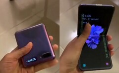 Klein und kompakt aber wohl nicht sonderlich günstig: Das violette Falt-Handy Galaxy Z Flip zeigt sich im Hands-On-Video.