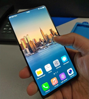 Die unteren Hälfte des Displays kann den Fingerabdruck scannen