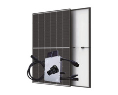 Robustes Balkonkraftwerk für ein kleines Raumangebot (Bild: Trina Solar, Hoymiles, P4 Solar)