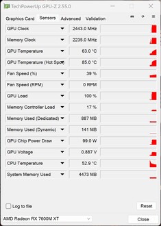 GPU-Z (GPU-Testsystem)