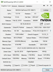 GPU-Z (GPU + 100 MHz, VRAM + 800 MHz)