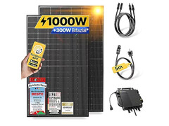 Netto Oster-Special: Balkonkraftwerk 1.000 Wp mit bifazialen Solarmodulen zum Aktionspreis