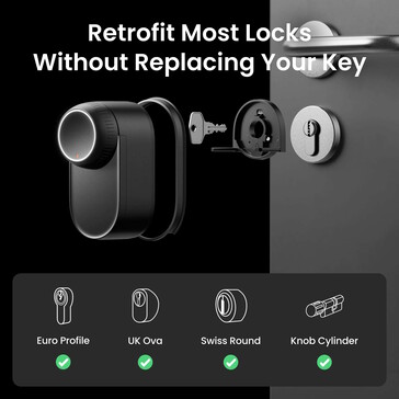 Auf diesem Bild wird deutlich: Das System ist eigentlich kein Schloss, sondern eher ein Schlüsseldreher (Bildquelle: SwitchBot)