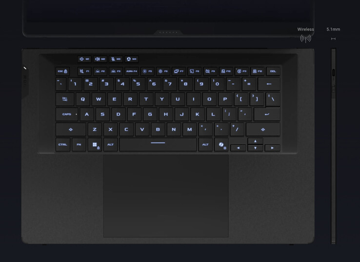 Das ROG Zephyrus Duo (2026) GX651 hat eine RTX 5090 Laptop GPU mit einer TGP von bis zu 150 Watt