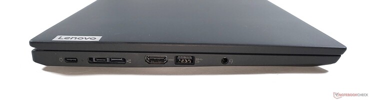 links: 2x USB C 3.2 Gen 2, Docking/miniEthernet, HDMI 2.0, USB A 3.2 Gen 1, 3.5mm Audio